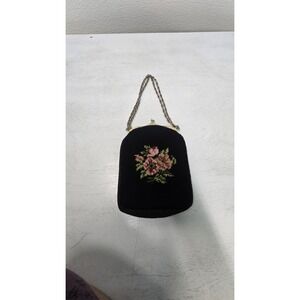 JR Florida USA Purse Petite Point Tapestry- Flowers